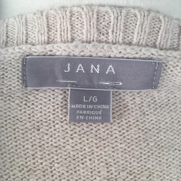 NWT Jana Black & Off White Sweater Chevron Print - Picture 6 of 6